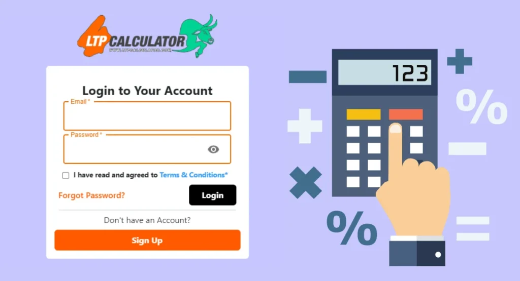 this image shown in The LTP Calculator Login Process